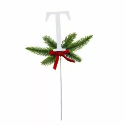 Best Pirce 😀 Christmas Pine Sprig Letter T Pick by Ashland® ⌛