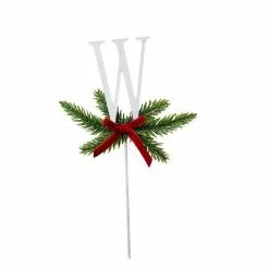 Buy 😉 Christmas Pine Sprig Letter W Pick by Ashland® ✨