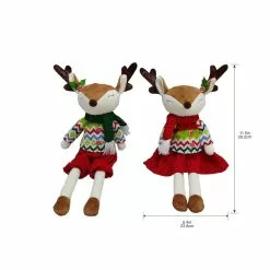 Discount 🧨 Assorted 11.5" Fabric Reindeer Decoration by Ashland® 🧨 -Michaels Store 10701195 3