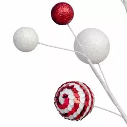 Coupon 😀 Red & White Mini Ball Ornament Spray by Ashland® ⭐ -Michaels Store 10701256 2