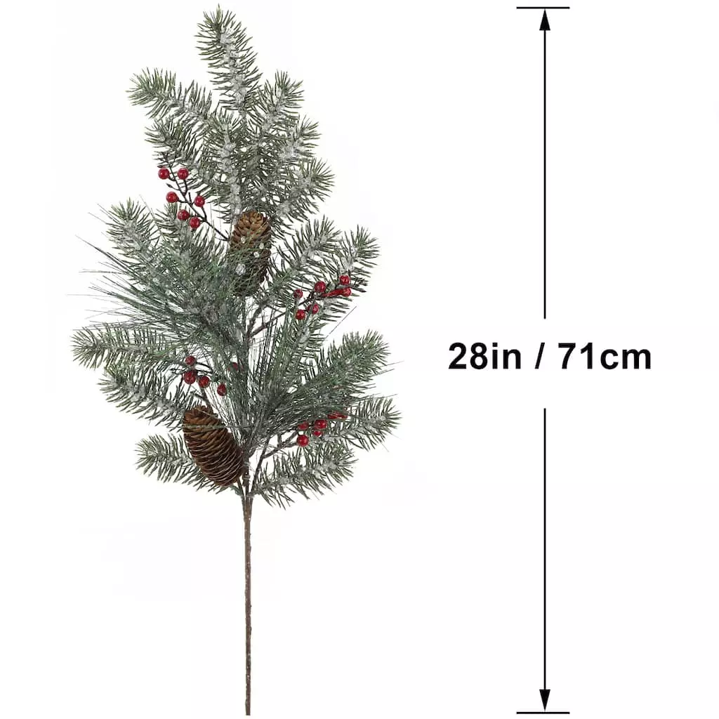 Best deal 🔥 Iced Pine Leaf, Pinecone & Berry Stem by Ashland® 🔥 5 Best deal 🔥 Iced Pine Leaf, Pinecone & Berry Stem by Ashland® 🔥 - Image 3