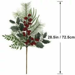 Promo 🤩 Pine Leaf Stem with Holly Berries by Ashland® 🔔 -Michaels Store 10701282 3