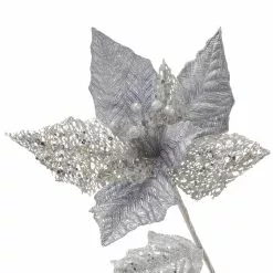Budget ✨ Silver Jewel Poinsettia Stem by Ashland® 🧨 7 Budget ✨ Silver Jewel Poinsettia Stem by Ashland® 🧨 -Michaels Store 10701318 3