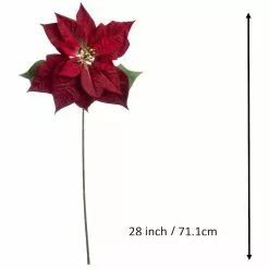 Cheap ⌛ Dark Red Poinsettia Stem by Ashland® 😍 -Michaels Store 10701338 3