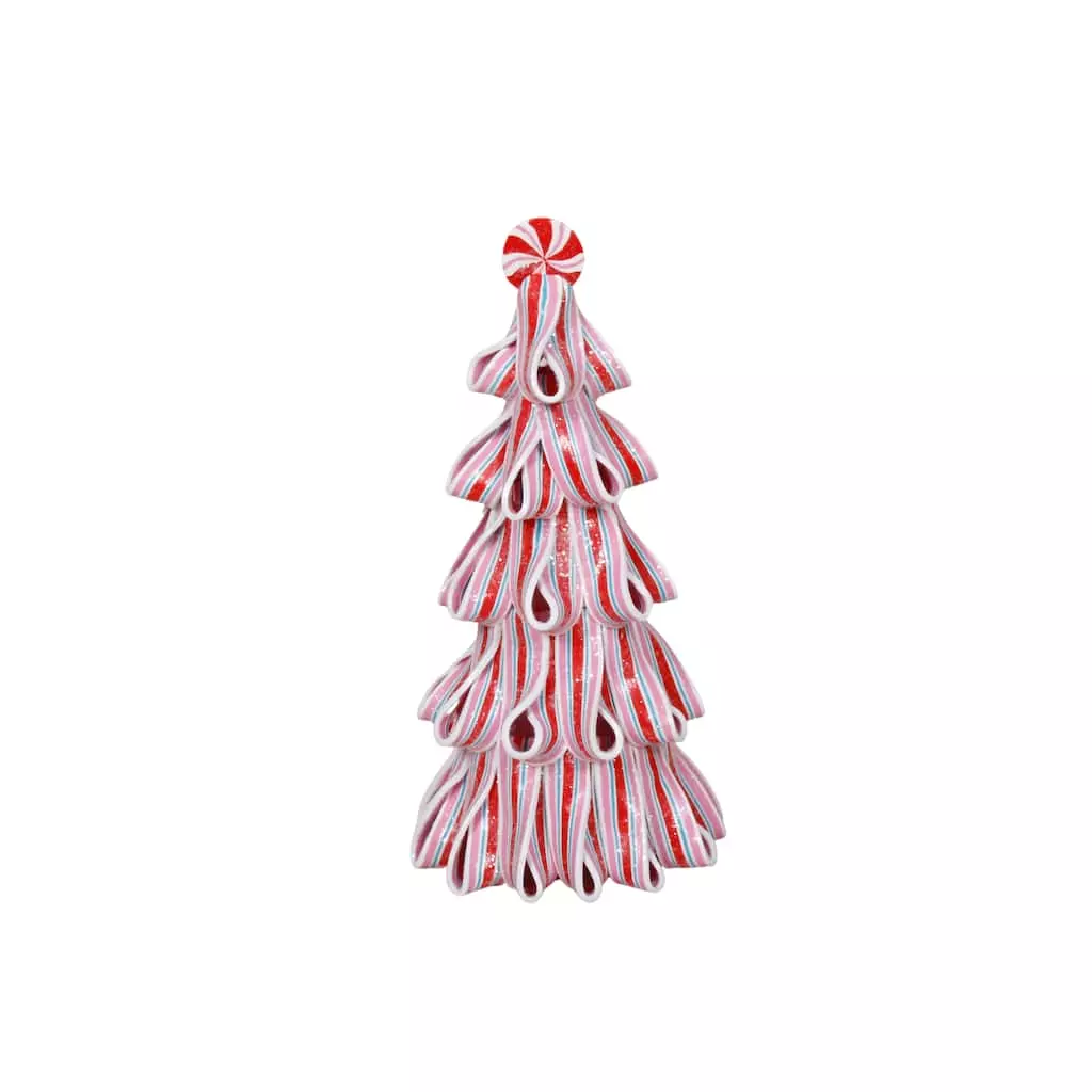 Promo 🤩 9" Candy Striped Tabletop Clay Christmas Tree by Ashland® 💯 3 Promo 🤩 9" Candy Striped Tabletop Clay Christmas Tree by Ashland® 💯