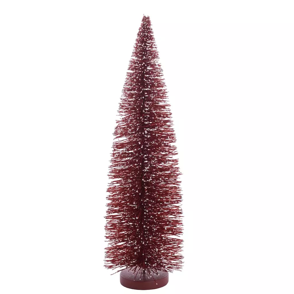 Brand new ❤️ 18" Red Bottle Brush Tree by Ashland® 🤩 3 Brand new ❤️ 18" Red Bottle Brush Tree by Ashland® 🤩