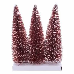 Deals 😀 10" Red Bottle Brush Trees, 3ct. by Ashland® ✔️