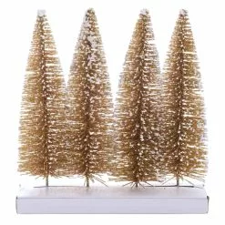 Best deal 🔔 8" Gold Bottle Brush Trees, 4ct. by Ashland® ✨