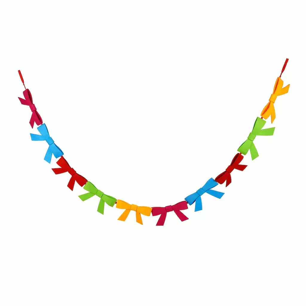 Discount ✨ 6ft. Fabric Bow Garland by Ashland® ❤️ 4 Discount ✨ 6ft. Fabric Bow Garland by Ashland® ❤️ - Image 2