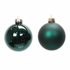 Hot Sale ⌛ 6ct. 3.1" Dark Green Glass Ball Ornaments by Ashland® 👍 -Michaels Store 10701619 2