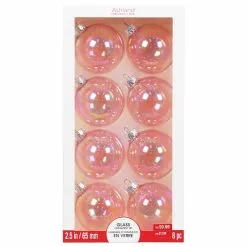 Brand new ❤️ Assorted 8ct. 2.5" Light Pink Glass Ball Ornaments by Ashland® 🔔 12 Brand new ❤️ Assorted 8ct. 2.5" Light Pink Glass Ball Ornaments by Ashland® 🔔 -Michaels Store 10701624 5