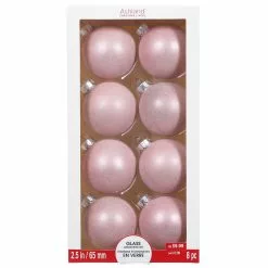 Brand new ❤️ Assorted 8ct. 2.5" Light Pink Glass Ball Ornaments by Ashland® 🔔 13 Brand new ❤️ Assorted 8ct. 2.5" Light Pink Glass Ball Ornaments by Ashland® 🔔 -Michaels Store 10701624 6