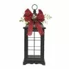 Budget 💯 15" Black Lantern with Red Bow by Ashland® ⭐ -Michaels Store 10701722 1