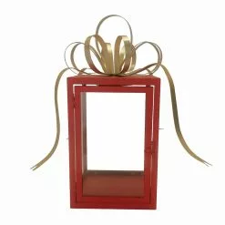 Coupon 🧨 13.5" Red & Gold Gift Box Lantern by Ashland® 💯