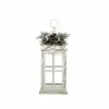Outlet 🛒 12" White Lantern with Frosted Pine Sprig by Ashland® 👏 -Michaels Store 10701728 1