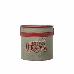 Cheap 💯 10.5" Small Merry Christmas Galvanized Metal Bucket by Ashland® ✔️