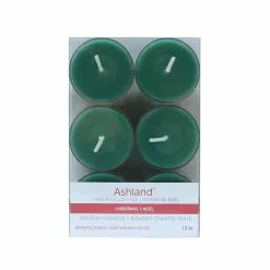 Buy 🔥 Christmas Cottage Smooth Green Tealights by Ashland®, 12ct. 💯