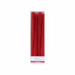 Deals 👏 10" Smooth Red Taper Candles by Ashland®, 4ct. 🧨