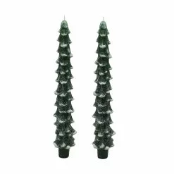 Budget ✨ Green Tree Taper Candles by Ashland®, 2ct. 🧨