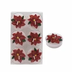 Cheapest ⌛ Poinsettia Tealight Candles by Ashland®, 6ct. 🧨