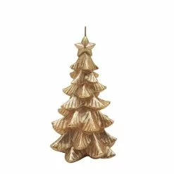 Buy 🔥 3.74" x 6.5" Gold Christmas Tree Candle by Ashland® 😀