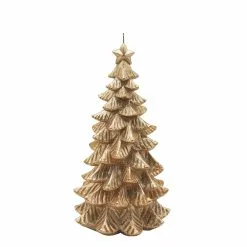 Deals ⌛ 5" x 10" Gold 😍 Christmas Tree Candle by Ashland® 💯