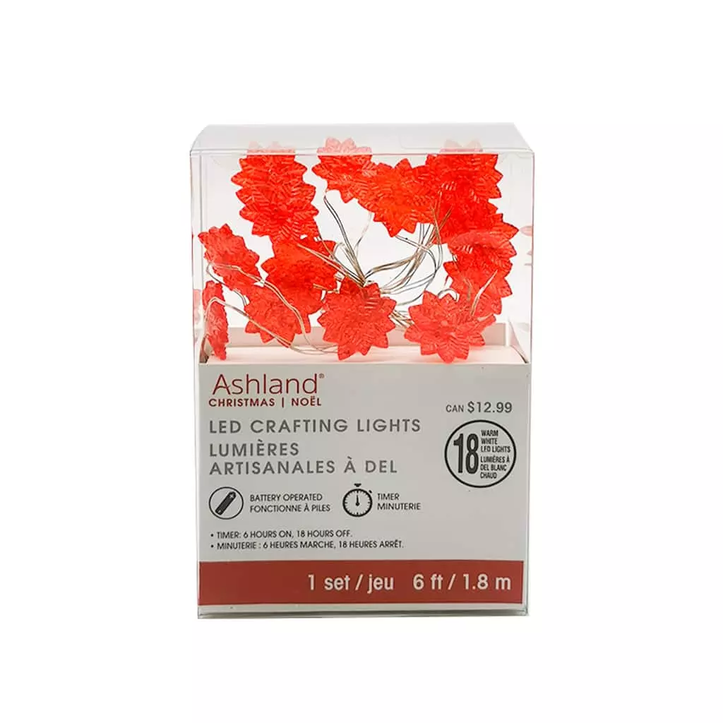 Best Pirce π€© 18ct. Poinsettia LED Crafting Lights by Ashland® π 6 Best Pirce π€© 18ct. Poinsettia LED Crafting Lights by Ashland® π - Image 4