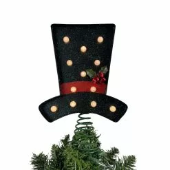 Cheapest ⭐ 10" Snowman Top Hat Lighted Tree Topper by Ashland® 💯 -Michaels Store 10701970 3
