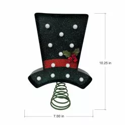 Cheapest ⭐ 10" Snowman Top Hat Lighted Tree Topper by Ashland® 💯 -Michaels Store 10701970 4
