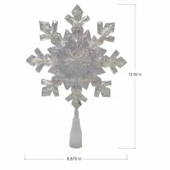 Hot Sale ✔️ 12.5" Iridescent Snowflake Lighted Tree Topper by Ashland® ✨ -Michaels Store 10701975 5