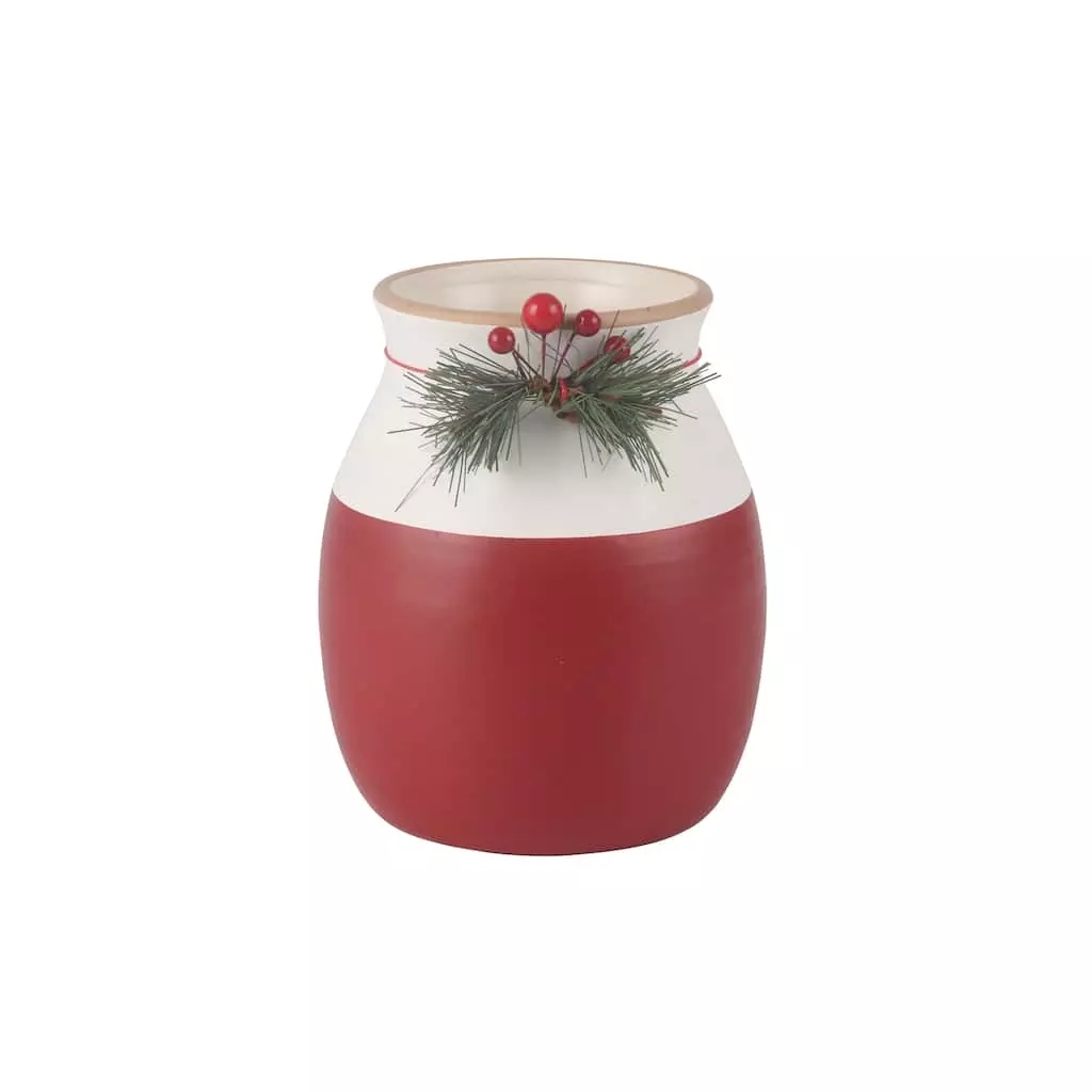Top 10 🎁 6.75" Red & White Holly Vase by Ashland® 😉 3 Top 10 🎁 6.75" Red & White Holly Vase by Ashland® 😉