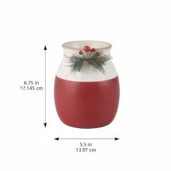 Top 10 🎁 6.75" Red & White Holly Vase by Ashland® 😉 7 Top 10 🎁 6.75" Red & White Holly Vase by Ashland® 😉 -Michaels Store 10702359 2