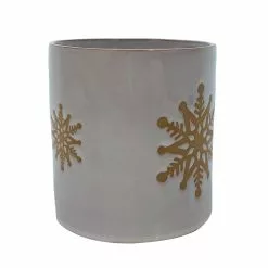 New 🎁 6" Ceramic Snowflake Pot by Ashland® ⌛