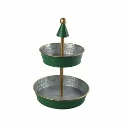 Wholesale 🛒 15" Green & Gold Galvanized Tray by Ashland® 🥰