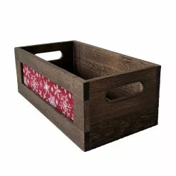 Wholesale 😍 Small Wooden Snowflake Crate by Ashland® 🤩