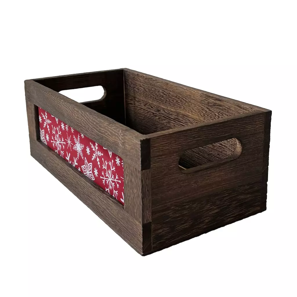 Wholesale 😍 Small Wooden Snowflake Crate by Ashland® 🤩 3 Wholesale 😍 Small Wooden Snowflake Crate by Ashland® 🤩