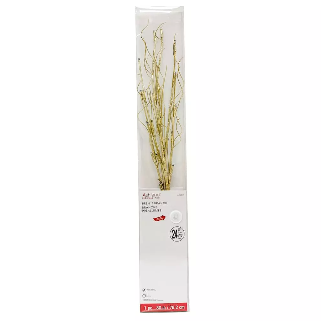 Flash Sale ❤️ 30" Gold Pre-Lit Branch by Ashland® 👍 5 Flash Sale ❤️ 30" Gold Pre-Lit Branch by Ashland® 👍 - Image 3