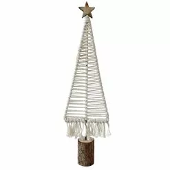 Promo 👍 19.3" Macramé 👏 Christmas Tree Decoration by Ashland® ⌛