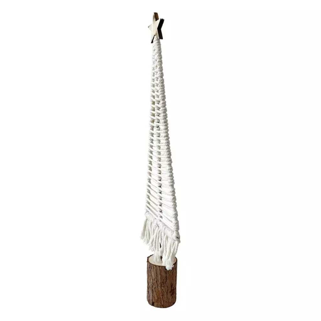 Promo 👍 19.3" Macramé 👏 Christmas Tree Decoration by Ashland® ⌛ 5 Promo 👍 19.3" Macramé 👏 Christmas Tree Decoration by Ashland® ⌛ - Image 3