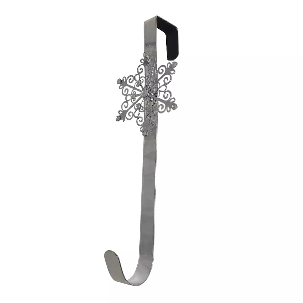 Promo 🎁 15'' Silver Snowflake Wreath Hanger by Ashland® ⌛ 4 Promo 🎁 15'' Silver Snowflake Wreath Hanger by Ashland® ⌛ - Image 2