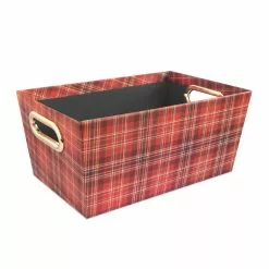 Cheapest 🥰 Small Red Plaid Christmas Gift Bin by Ashland® 🌟