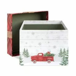 Flash Sale 🎉 Large Red Truck Gift Box by Ashland® ✔️ -Michaels Store 10703640 4