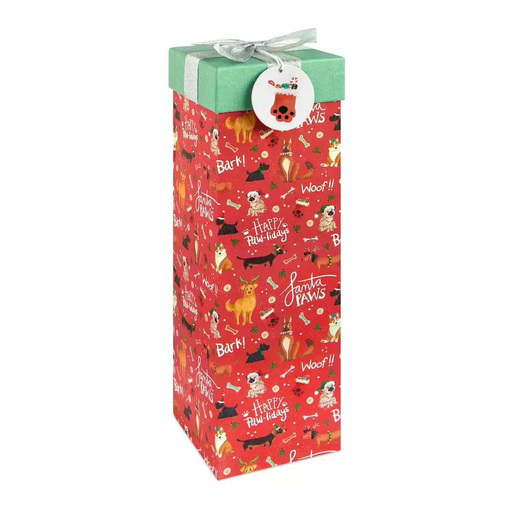 Outlet ⌛ Holiday Dogs Wine Gift Box by Ashland® 🎁 3 Outlet ⌛ Holiday Dogs Wine Gift Box by Ashland® 🎁