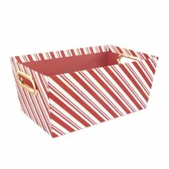 Wholesale ✔️ Small Candy Cane Stripe Gift Bin by Ashland® 💯