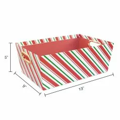 Best Sale 👏 Large Candy Cane Stripe Gift Bin by Ashland® ✔️ 8 Best Sale 👏 Large Candy Cane Stripe Gift Bin by Ashland® ✔️ -Michaels Store 10703904 3