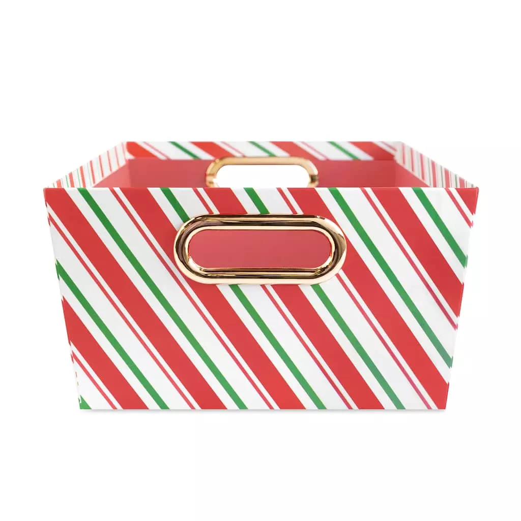 Best Sale 👏 Large Candy Cane Stripe Gift Bin by Ashland® ✔️ 6 Best Sale 👏 Large Candy Cane Stripe Gift Bin by Ashland® ✔️ - Image 4