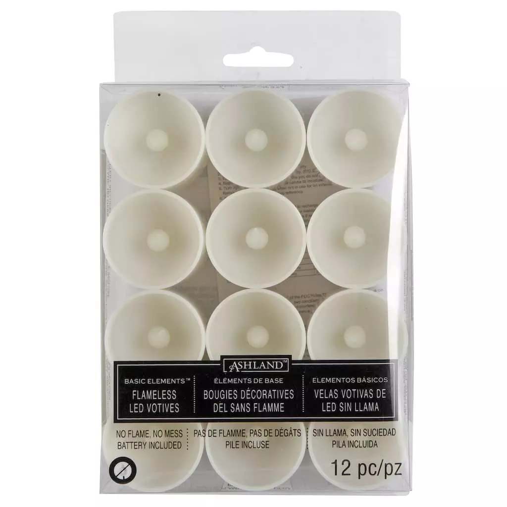 Budget ✨ Ashland® Basic Elements™ Flameless LED Votives, 12 Count 🥰 3 Budget ✨ Ashland® Basic Elements™ Flameless LED Votives, 12 Count 🥰