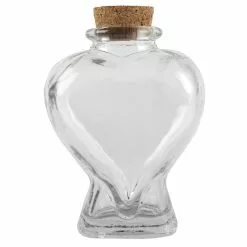 Buy ✔️ 12 Pack: Heart-Shaped Glass Bottle by Ashland™ ⭐