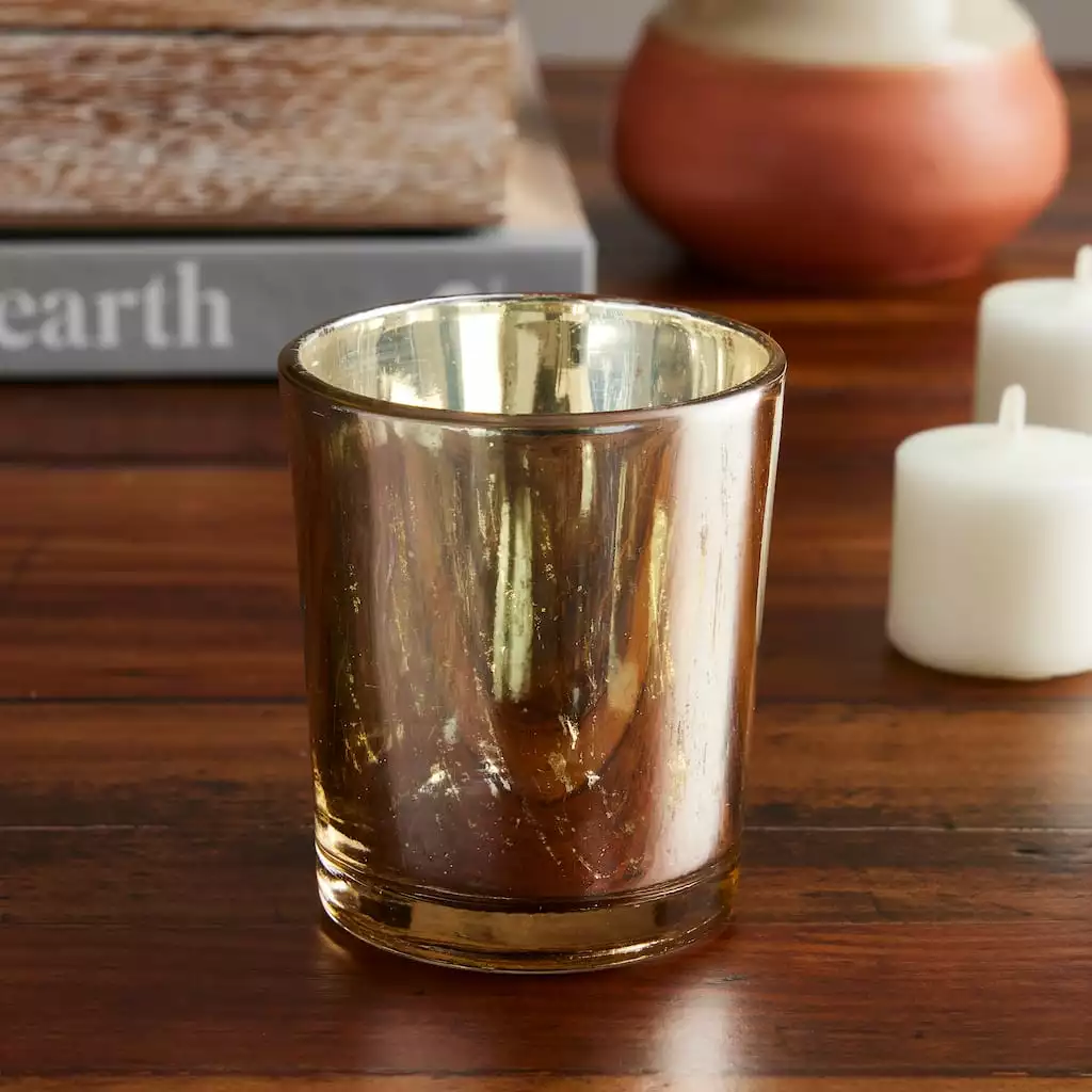 Discount 👍 12 Pack: Copper Mercury Glass Votive Holder by Ashland® ⌛ 4 Discount 👍 12 Pack: Copper Mercury Glass Votive Holder by Ashland® ⌛ - Image 2