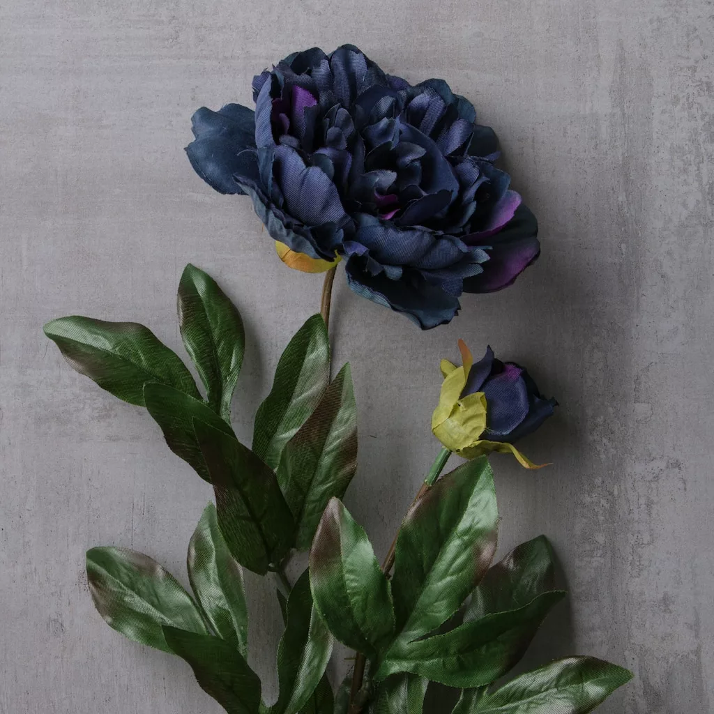 Wholesale ๐ 12 Pack: Dark Blue Silk Garden Peony Spray by Ashland® โ 5 Wholesale ๐ 12 Pack: Dark Blue Silk Garden Peony Spray by Ashland® โ - Image 3